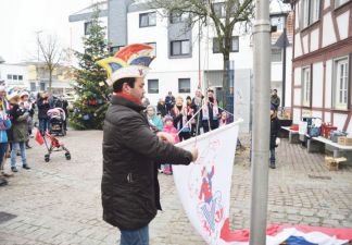 Foto: R. Dörhöfer
CVW Fahnenhissen