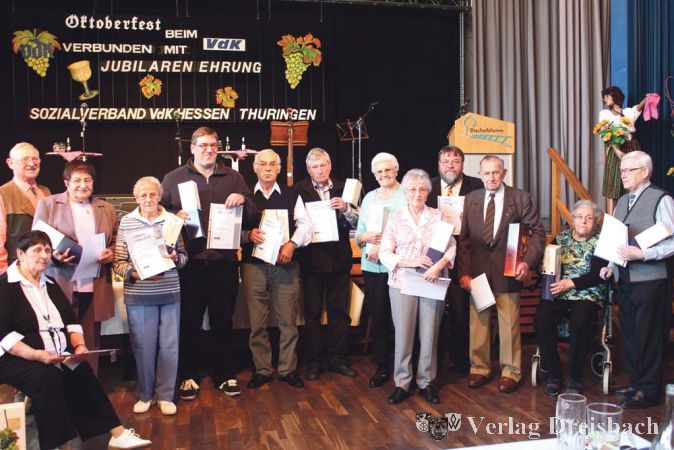 Nur ein Drittel der auszuzeichnenden Mitglieder erschien zur Jubilarenehrung des VdK-Ortsverbandes im B&uuml;rgerhaus.
(Foto: Engert)