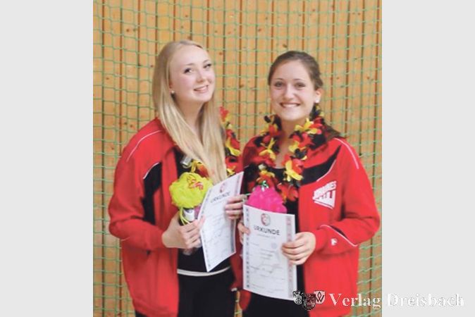 K&auml;mpft in L&uuml;bbecke mit den f&uuml;nf besten Zweitligakonkurrententeams um den Bundesligaaufstieg: das RSG-Duo Chiara Gremminger und Michelle Sadowski.
(Foto: privat)