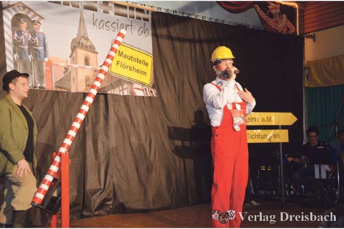 Die Gruppe Mainstein er&ouml;ffnete die erste Fl&ouml;rsheimer Mautstation auf der Opelbr&uuml;cke, um zum einen den Verkehrsl&auml;rm zu senken und gleichzeitig Einnahmen zur Senkung der Grundsteuer zu generieren.