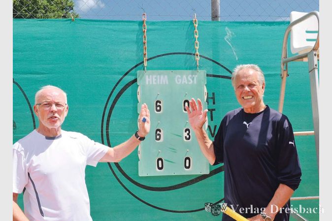 Erneut erfolgreich im Doppel: Sigi Nagl und Eric Eichberger.