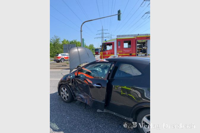 Verkehrsunfall auf der L 3011 Richtung Hattersheim am 15. Mai.