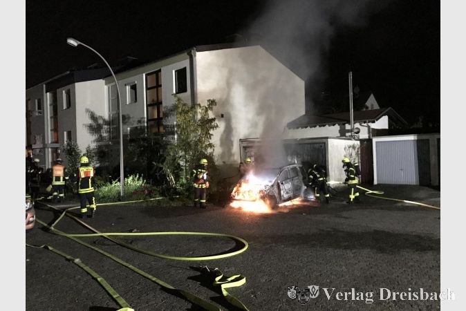 Der Brand eines Pkw am 19. Mai.