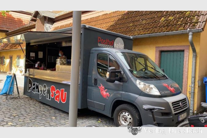Die "Kleine Rampensau", der Foodtruck des Posthofkellers.