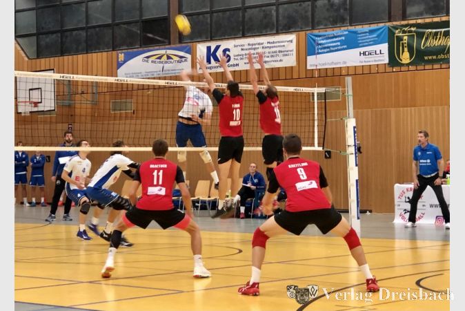 in dieser Spielszene hatte der Krifteler Block das Nachsehen.