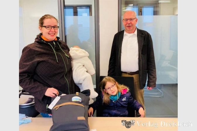 Die Okrifteler Familie Krempel stellte sich geschlossen den Aufgaben der Fairen Stadtrallye.