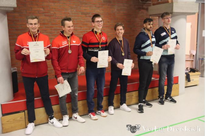 Siegerehrung der Jugend U25 im WK 6-8 Doppel.