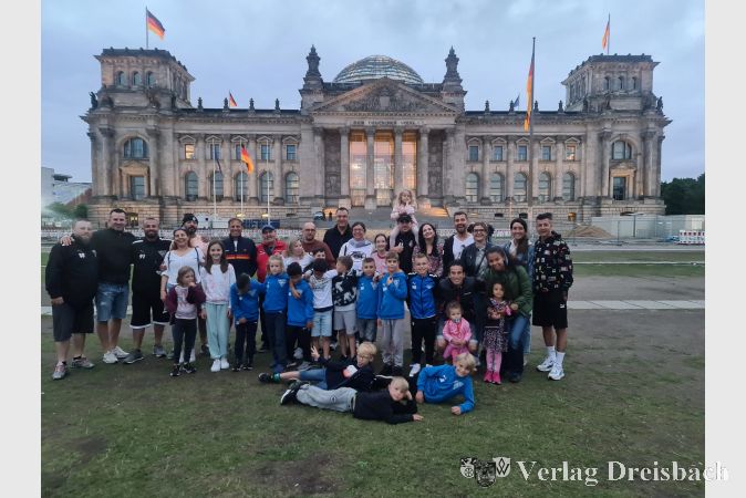 Die F2-Jugend des SV 07 Kriftel in der Bundeshauptstadt.
