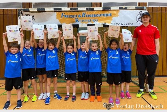 Die F2-Jugend schnupperte in Hofheim in die Handball-Welt hinein.