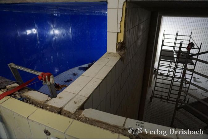 Die erste Kammer wird im Juni fertig saniert sein, mit der Erneuerung der zweiten Kammer warten man bis zum Herbst.