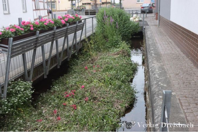 Beim Weilbach gilt die Sorge im Sommer eher, dass er überhaupt noch Wasser führt. Im Falle eines Starkregens könnte der Bach aber gerade im Ortskern zur Überschwemmungsgefahr beitragen, sagt die Fließpfadkarte.