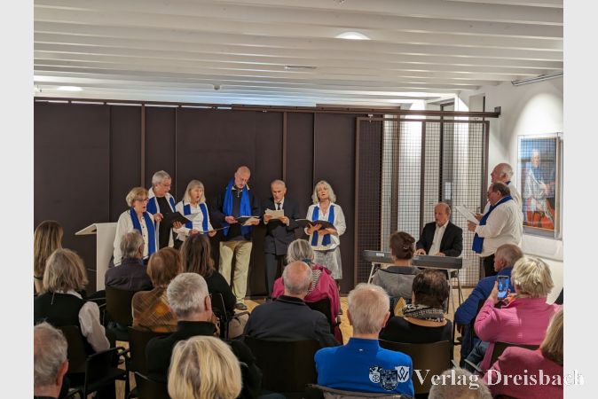 Der Chor der Jüdischen Gemeinde Frankfurt präsentierte im Verlauf der Gedenkveranstaltung mehrere Lieder.
