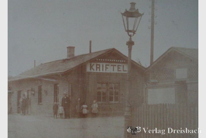 Der Krifteler Bahnhof im Jahre 1877.