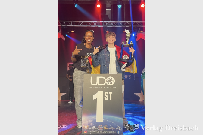 Wie schon einmal vor zwei Jahren eroberte GSG-Schüler Max Pietroschek bei den UDO-HipHop-Europameisterschaften den Titel in seiner Kategorie.