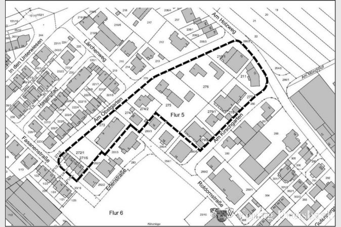 Geltungsbereich des Bebauungsplans Nr. 49.2 "Am Obstgarten".