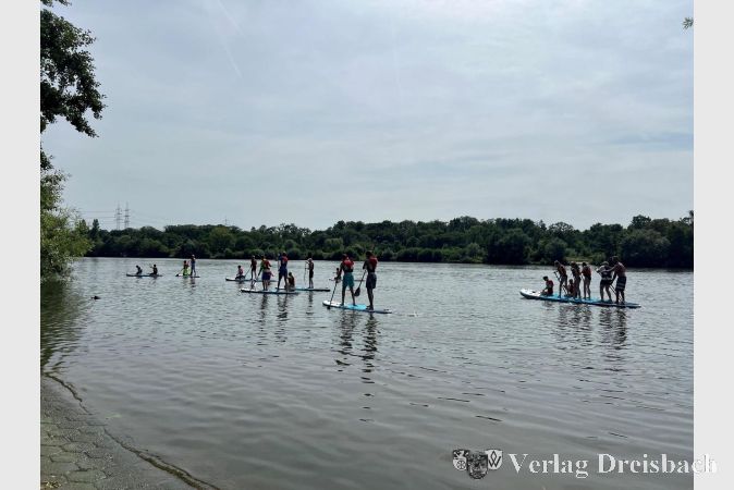Stand-Up-Paddling auf dem Main.