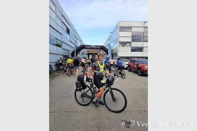 Miriam Hamscher beim Start in Rovereto am Gardasee