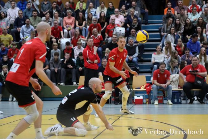 Trotz MVP-reifer Leistung von Libero Florian Ruhm unterliegt die TuS Kriftel beim Spitzenspiel in Gotha mit 1:3.
