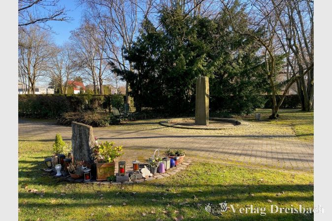 Der Brunnen auf dem Krifteler Friedhof ist seit zwei Jahren Treffpunkt für die monatlichen "Gespräche am Brunnen".