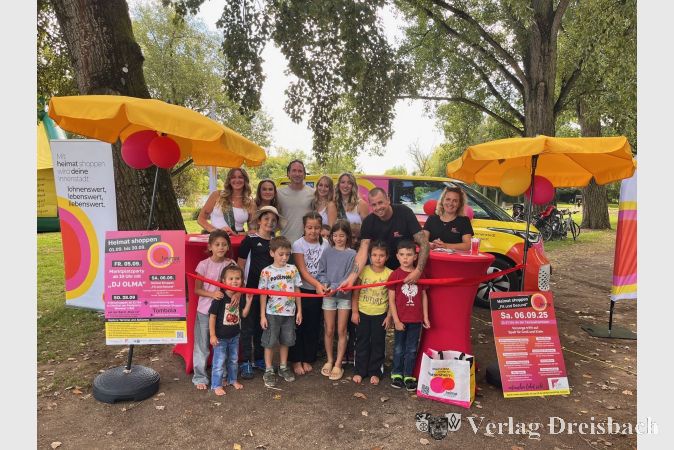 Start der diesjährigen Kinder-Rallye am vergangenen Sonntag beim Familienfest am Weinprobierstand in Eddersheim.