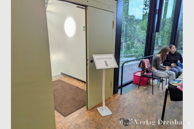 Auch für die Anprobe standen Räumlichkeiten zur Verfügung.