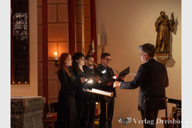 Das Solistenquartett Marta Hadzimanov, Thalia Azrak, Pere Pou Llompart, Maximilian Schmitt.