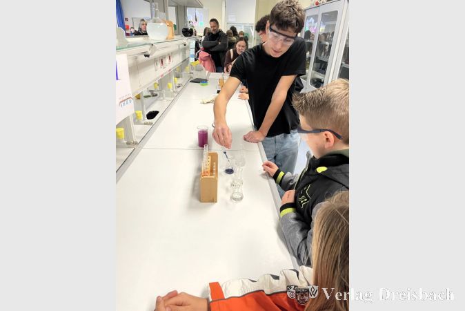 Mark (R10c) erklärt die Rotkohl-Experimente.