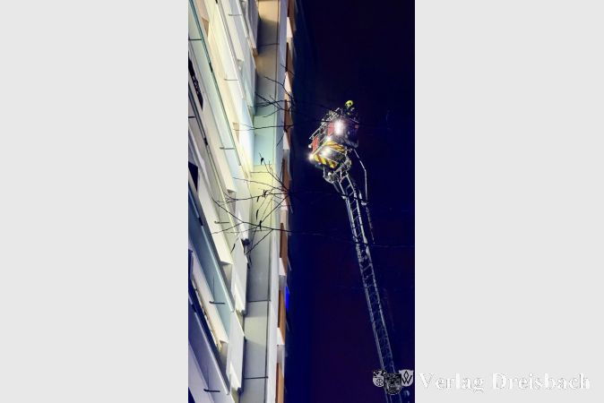 Es brannte im 15. Obergeschoss des Wohnhauses.