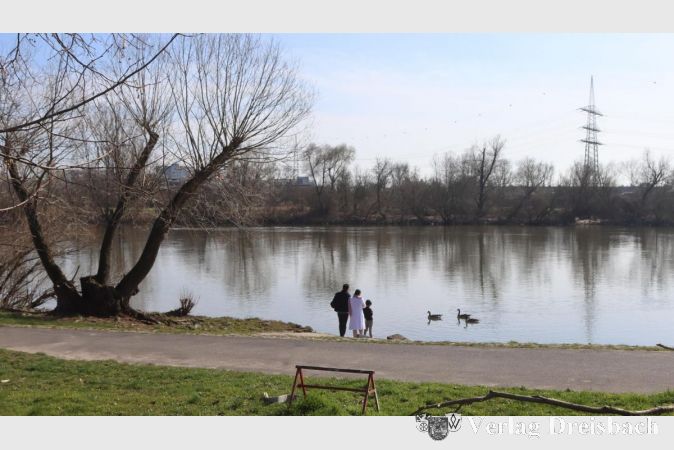 Der Main ist nicht nur selbst zur Winterszeit ein Erholungsort, in seinen Fluten schwimmt auch immer ein bisschen Wärme mit. Ein Flusswärmepumpe am Flörsheimer Ufer könnte laut Studie einen Teil des Bedarf nach einer klimaneutralen Wärmeversorgung abdecken.