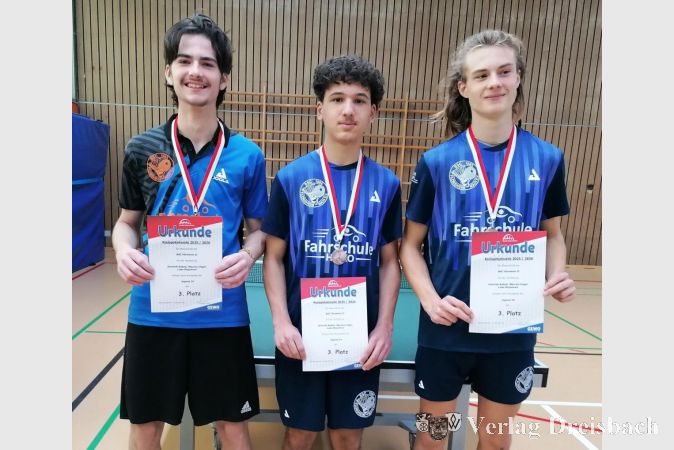 ...die Zweite Mannschaft der J 19, jeweils belohnt durch eine Bronzemedaille.