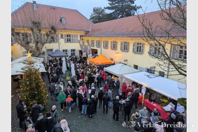 Auch in diesem Jahr gab es wieder genug Stände, um auch den Innenhof des Nassauer Hofs zu füllen.